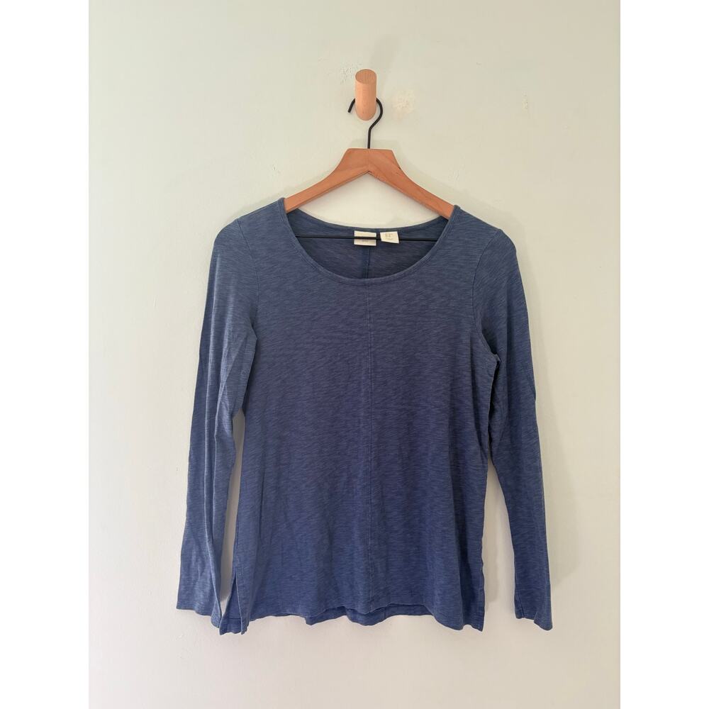 🧺 5 for $25 Sale St. Tropez Blue Modal Long Sleeve Scoop Neck Top Medium